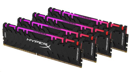 Obrázek DIMM DDR4 32GB 2933MHz CL15 (Kit of 4) XMP KINGSTON HyperX Predator RGB