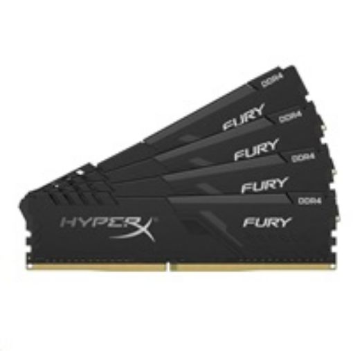 Obrázek DIMM DDR4 128GB 2666MHz CL16 (Kit of 4) KINGSTON HyperX FURY Black