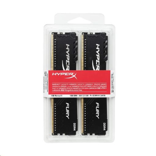 Obrázek DIMM DDR4 8GB 3000MHz CL15 (Kit of 2) KINGSTON HyperX FURY Black