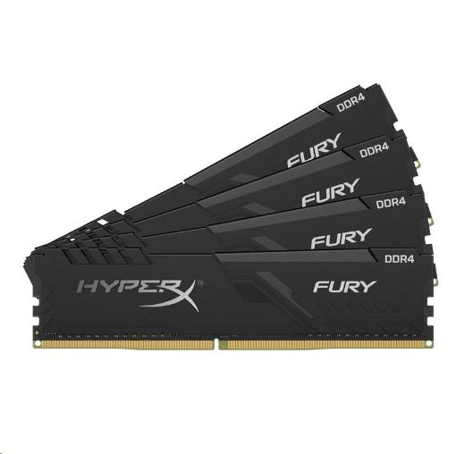 Obrázek DIMM DDR4 64GB 2400MHz CL15 (Kit of 4) KINGSTON HyperX FURY Black