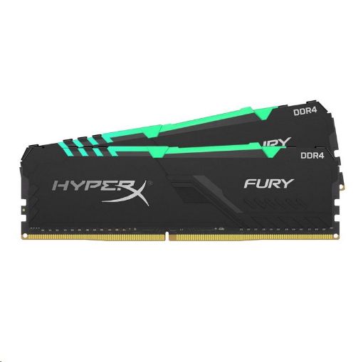 Obrázek DIMM DDR4 16GB 3466MHz CL16 (Kit of 2) KINGSTON HyperX FURY Black RGB