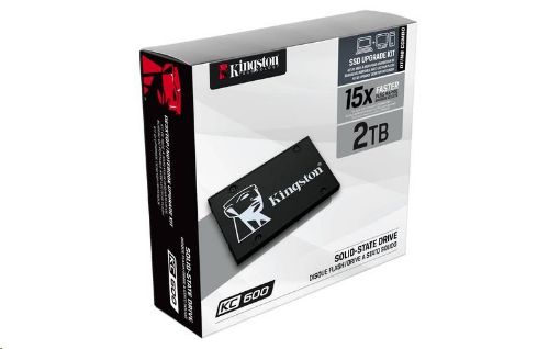 Obrázek Kingston SSD 2TB (2048GB) KC600 SATA3 2.5" BUNDLE (R:550, W:520MB/s)