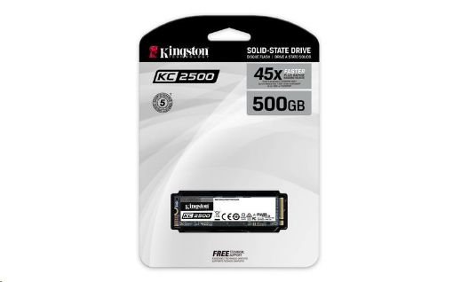 Obrázek Kingston SSD 500GB disk PCIe KC2500 - M.2 2280 version NVMe