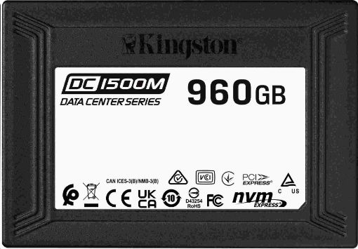 Obrázek Kingston 960GB SSD Data Centre DC1500M (Mixed Use) Enterprise U.2 Enterprise NVMe SSD