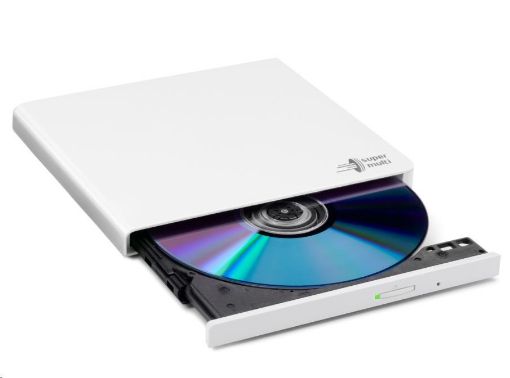 Obrázek HITACHI LG - externí mechanika DVD-W/CD-RW/DVD±R/±RW/RAM GP57EW40, Slim, White, box+SW