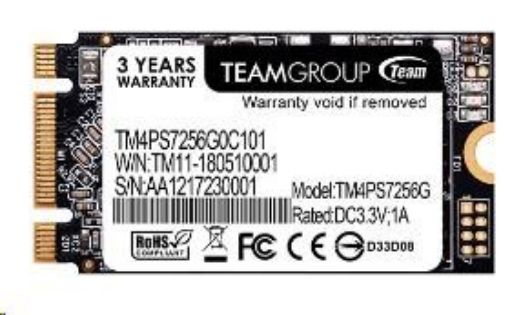 Obrázek Team SSD M.2 256GB, MS30 2242 (R:550, W:470 MB/s)