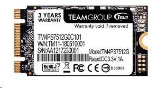 Obrázek Team SSD M.2 512GB, MS30 2242 (R:550, W:470 MB/s)