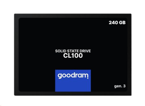 Obrázek GOODRAM SSD CL100 Gen.3 240GB SATA III 7mm, 2,5" (R: 520MB/s; W 400MB/s)