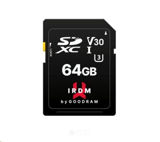 Obrázek GOODRAM SDXC karta 64GB IRDM (R:100/W:70 MB/s) UHS-I U3