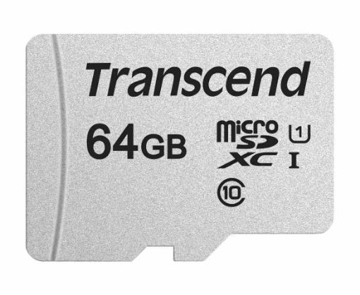 Obrázek TRANSCEND MicroSDXC karta 64GB 300S, UHS-I U1, bez adaptéru