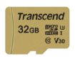 Obrázek TRANSCEND MicroSDHC karta 32GB 500S, UHS-I U3 V30 + adaptér