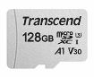 Obrázek TRANSCEND MicroSDXC karta 128GB 300S, UHS-I U3 V30 + adaptér