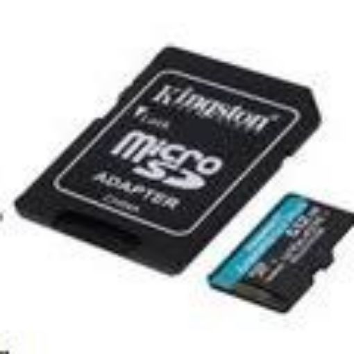 Obrázek Kingston 512GB microSDXC Canvas Go Plus 170R A2 U3 V30 Single Pack bez ADP