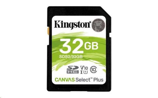 Obrázek Kingston 32GB SecureDigital Canvas Select Plus (SDHC) 100R Class 10 UHS-I