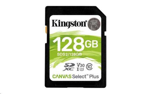 Obrázek Kingston 128GB SecureDigital Canvas Select Plus (SDXC) 100R 85W Class 10 UHS-I