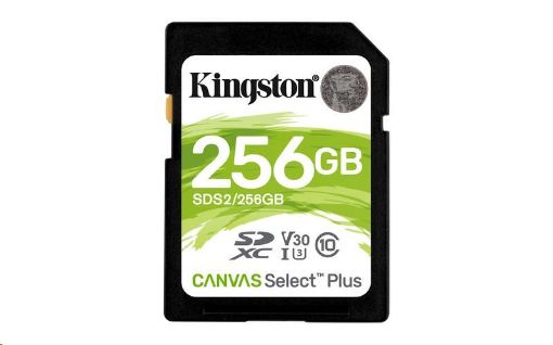 Obrázek Kingston 256GB SecureDigital Canvas Select Plus (SDXC) 100R 85W Class 10 UHS-I