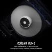 Obrázek CORSAIR ventilátor ML140, 140mm Premium Magnetic Levitation, Single Pack