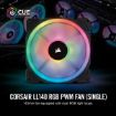 Obrázek CORSAIR ventilátor LL Series, LL140 RGB, 140mm Dual Light Loop RGB LED PWM Fan, Single Pack