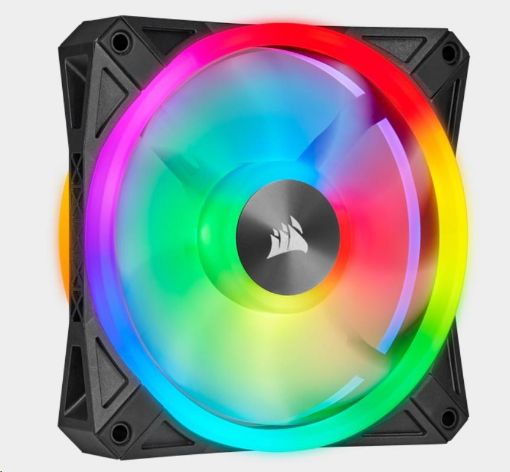 Obrázek CORSAIR ventilátor QL Series QL120 RGB LED, 1x 120mm, 26dBA