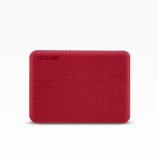 Obrázek TOSHIBA HDD CANVIO ADVANCE (NEW) 1TB, 2,5", USB 3.2 Gen 1, červená / red