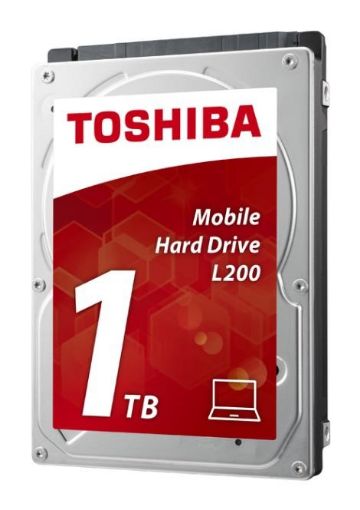 Obrázek TOSHIBA HDD L200 Mobile (CMR) 1TB, SATA III, 5400 rpm, 8MB cache, 2,5", 9,5mm, BULK