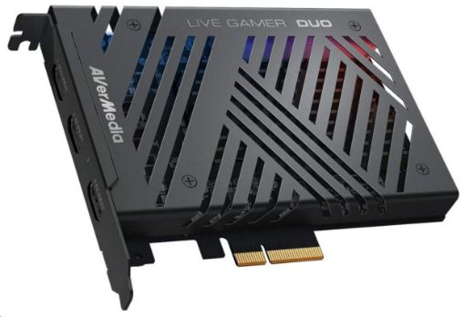 Obrázek AVERMEDIA Live Gamer DUO GC570D, duální střihová karta, PCI-E, 2x HDMI, Full HD, 2160p, MPEG 4, RGB podsvícení