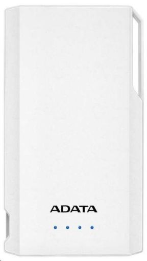 Obrázek ADATA PowerBank S10000 - externí baterie pro mobil/tablet 10000mAh, bílá