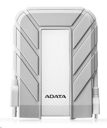 Obrázek ADATA Externí HDD 2TB 2,5" USB 3.1 DashDrive™ Durable HD710A Pro, bílý (gumový, vodě/nárazu odolný), for MAC