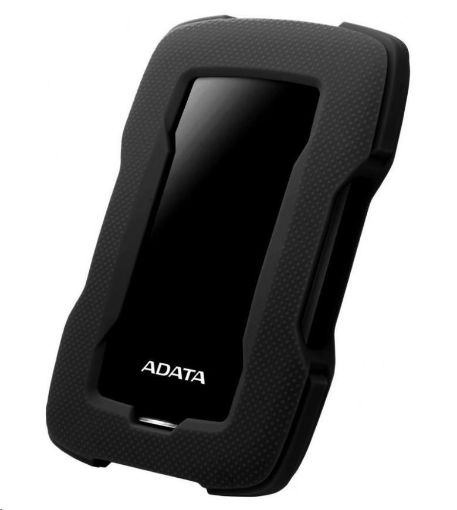 Obrázek ADATA Externí HDD 1TB 2,5" USB 3.1 HD330, BLACK COLOR BOX, černý (gumový, nárazu odolný)