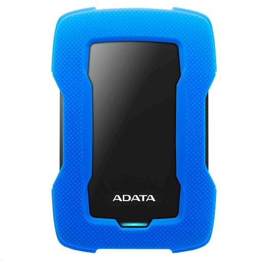 Obrázek ADATA Externí HDD 2TB 2,5" USB 3.1 HD330, BLUE COLOR BOX, modrý (gumový, nárazu odolný)