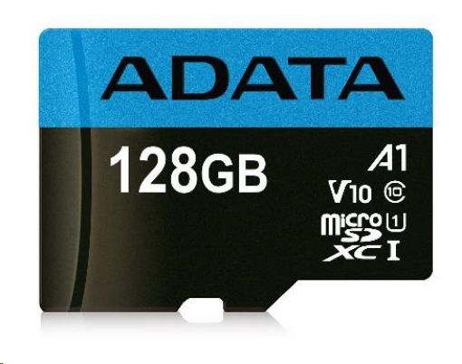 Obrázek ADATA MicroSDXC karta 128GB Premier UHS-I Class 10 + adaptér