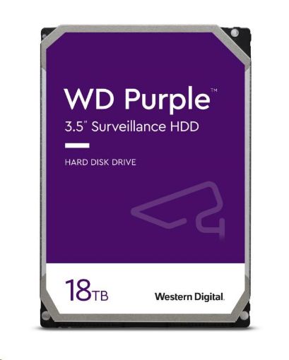 Obrázek WD PURPLE WD180PURZ 18TB SATA/600 512MB cache, Low Noise