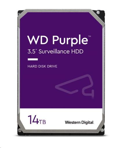 Obrázek WD PURPLE WD140PURZ 14TB SATA/600 512MB cache, Low Noise