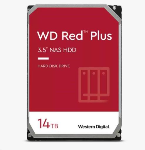 Obrázek WD RED PLUS NAS WD140EFGX 14TB SATAIII/600 512MB cache, 210MB/s CMR