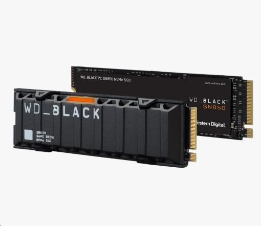 Obrázek WD BLACK SSD NVMe 1TB PCIe SN850,Gen4 , (R:7000, W:5300MB/s)