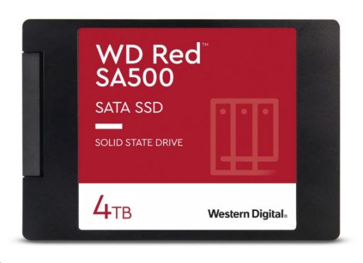 Obrázek WD RED SSD 3D NAND WDS400T1R0A 4TB SATA/600, (R:560, W:530MB/s), 2.5"