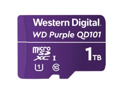 Obrázek WD MicroSDXC karta 1TB Purple WDD100T1P0C Class 10 (R:100/W:60 MB/s)