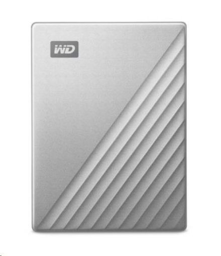 Obrázek WD My Passport ULTRA 4TB Ext. 2.5" USB3.0 Silver for MAC USB-C