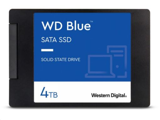 Obrázek WD BLUE SSD 3D NAND WDS400T2B0A 4TB SATA/600, (R:560, W:530MB/s), 2.5"