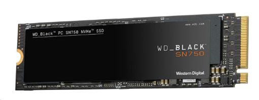 Obrázek WD BLACK SSD NVMe 1TB PCIe SN750, Gen3 8 Gb/s, (R:3400, W:2900MB/s)