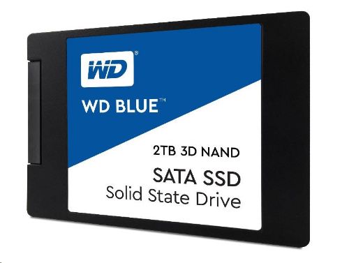 Obrázek WD BLUE SSD 3D NAND WDS200T2B0A 2TB SATA/600, (R:560, W:530MB/s), 2.5"