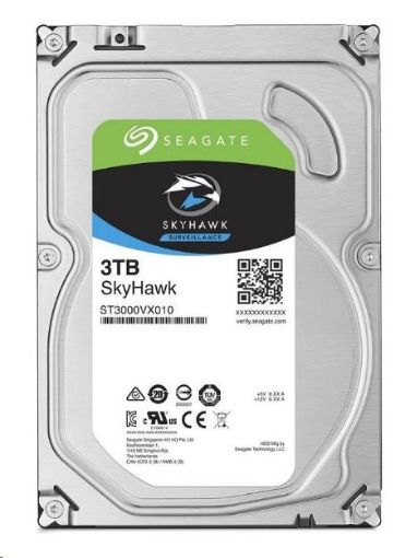 Obrázek SEAGATE HDD SKYHAWK 3,5" - 3TB, SATAIII, 5400rpm, 256MB cache