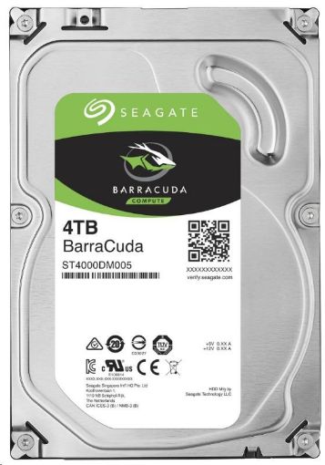 Obrázek SEAGATE HDD BARRACUDA 4TB SATAIII/600 5400RPM, 256MB cache - záruka 3 roky