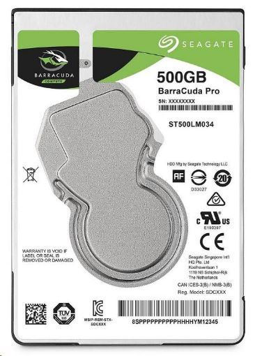 Obrázek SEAGATE HDD BARRACUDA PRO 2,5" - 500GB, SATAIII, 7200rpm, 128MB cache