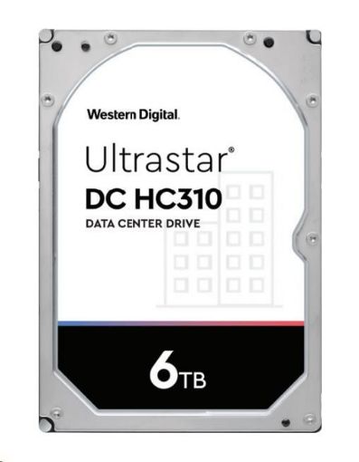 Obrázek Western Digital Ultrastar® HDD 6TB (HUS726T6TALN6L4) DC HC310 3.5in 26.1MM 256MB 7200RPM SATA 4KN SE