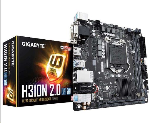 Obrázek GIGABYTE MB Sc LGA1151 H310N 2.0, Intel H310, 2xDDR4, VGA, mini-ITX