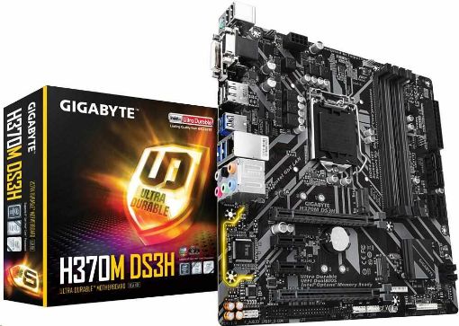 Obrázek GIGABYTE MB Sc LGA1151 H370M DS3H, Intel H370, 4xDDR4, VGA, mATX