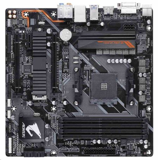 Obrázek GIGABYTE MB Sc AM4 B450 AORUS M, AMD B450, 4xDDR4, mATX