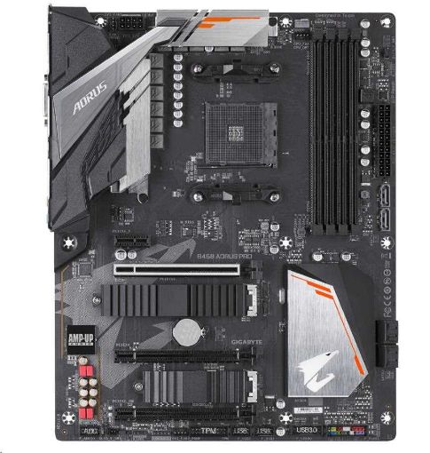 Obrázek GIGABYTE MB Sc AM4 B450 AORUS PRO, AMD B450, 4xDDR4, VGA