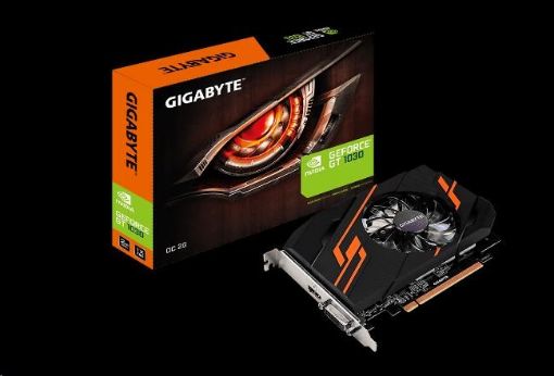 Obrázek GIGABYTE VGA NVIDIA GeForce GT 1030 OC 2G, 2GB GDDR5 (Overclock), 1xHDMI, 1xDVI-D